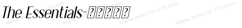 The Essentials字体转换